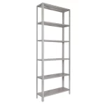 Estante de Aço 30cm c/ 6 Prateleiras Reguláveis - Cinza Linha Reforçada - 2,00x0,92x0,30 - Imagem 3
