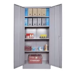 Armário de Aço 2 Portas PA 90 para Escritório - Com 4 Prateleiras - 1,98x0,90x0,40 - Imagem 2