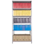 Estante de Aço 58cm c/ 6 Prateleiras Reguláveis - Cinza Linha Reforçada - 2,00x0,92x0,58 - Imagem 2