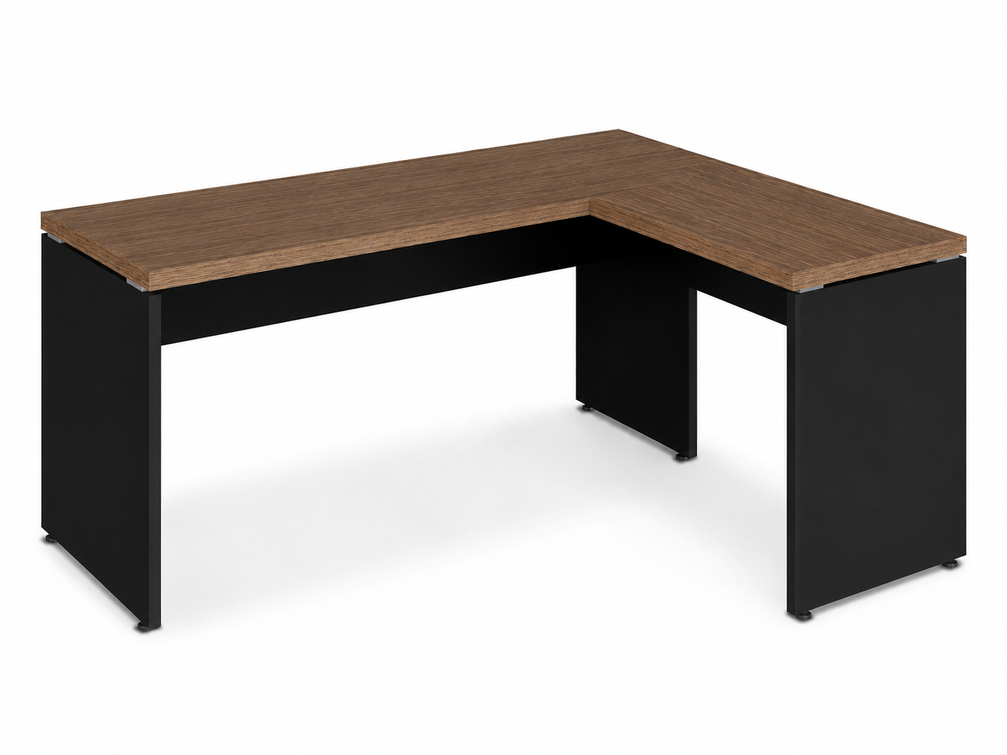 MESA COM AUXILIAR M40 Mesa em "L" pé painel M40 - Imagem 1