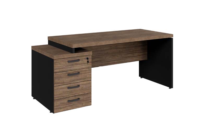 MESA DIRETOR DINAMICA COM GAVETEIRO PEDESTAL 04 GAVETAS MESA DIRETOR DINÂMICA COM GAVETEIRO PEDESTAL 04 GAVETAS M40 - Imagem 1