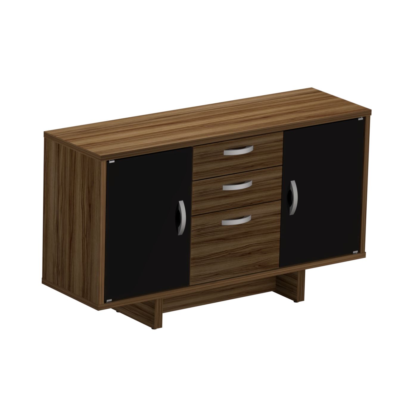 ARMÁRIO CREDENZA UP 2 GAV. 1 GAVETÃO NOGAL ARMARIO CREDENZA UP M40 3 GAVETAS - Imagem 1