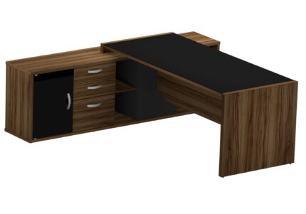 MESA COM CREDENZA UP 3 GAVETAS M40